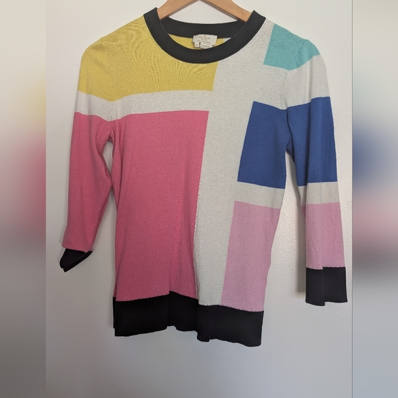 Kate Spade Colorblock Women's Sweater Medium - Picture 2 of 3